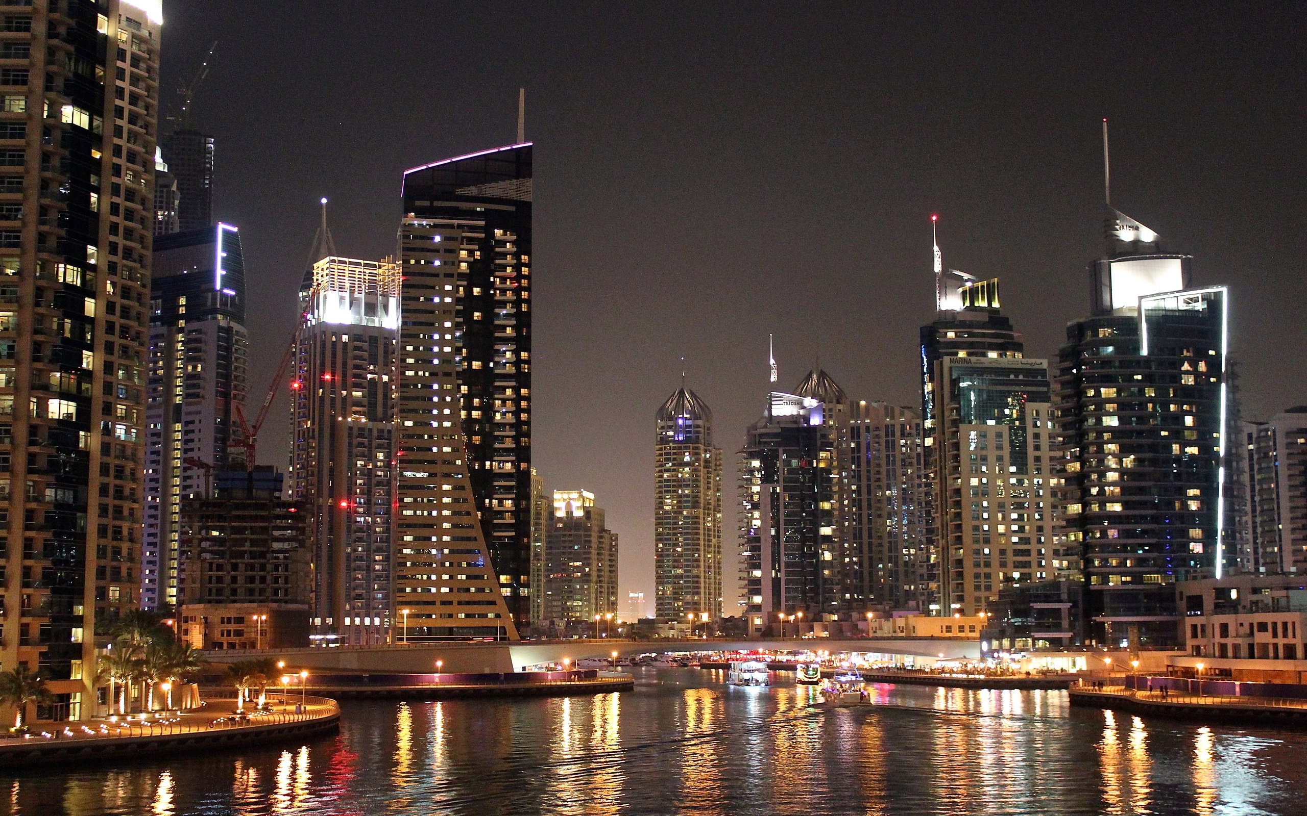 Dubai City Night - Dubai - HD Wallpaper 