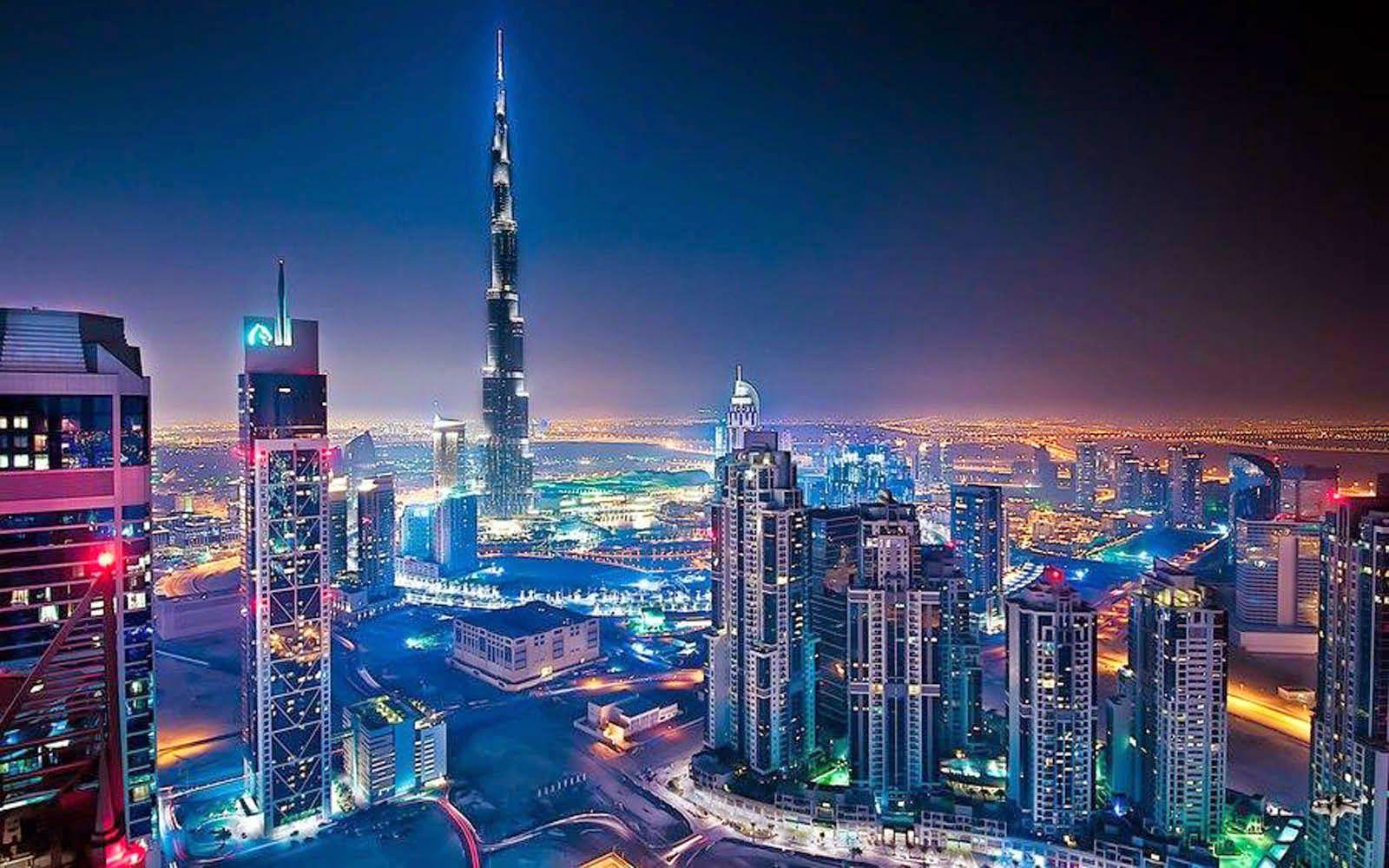 Burj Khalifa Wallpaper At Night - HD Wallpaper 