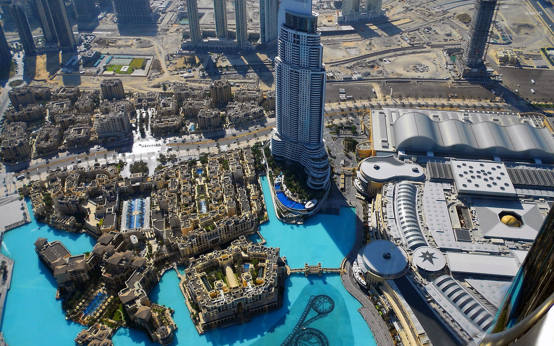 Dubai Marina From Burj Khalifa - HD Wallpaper 