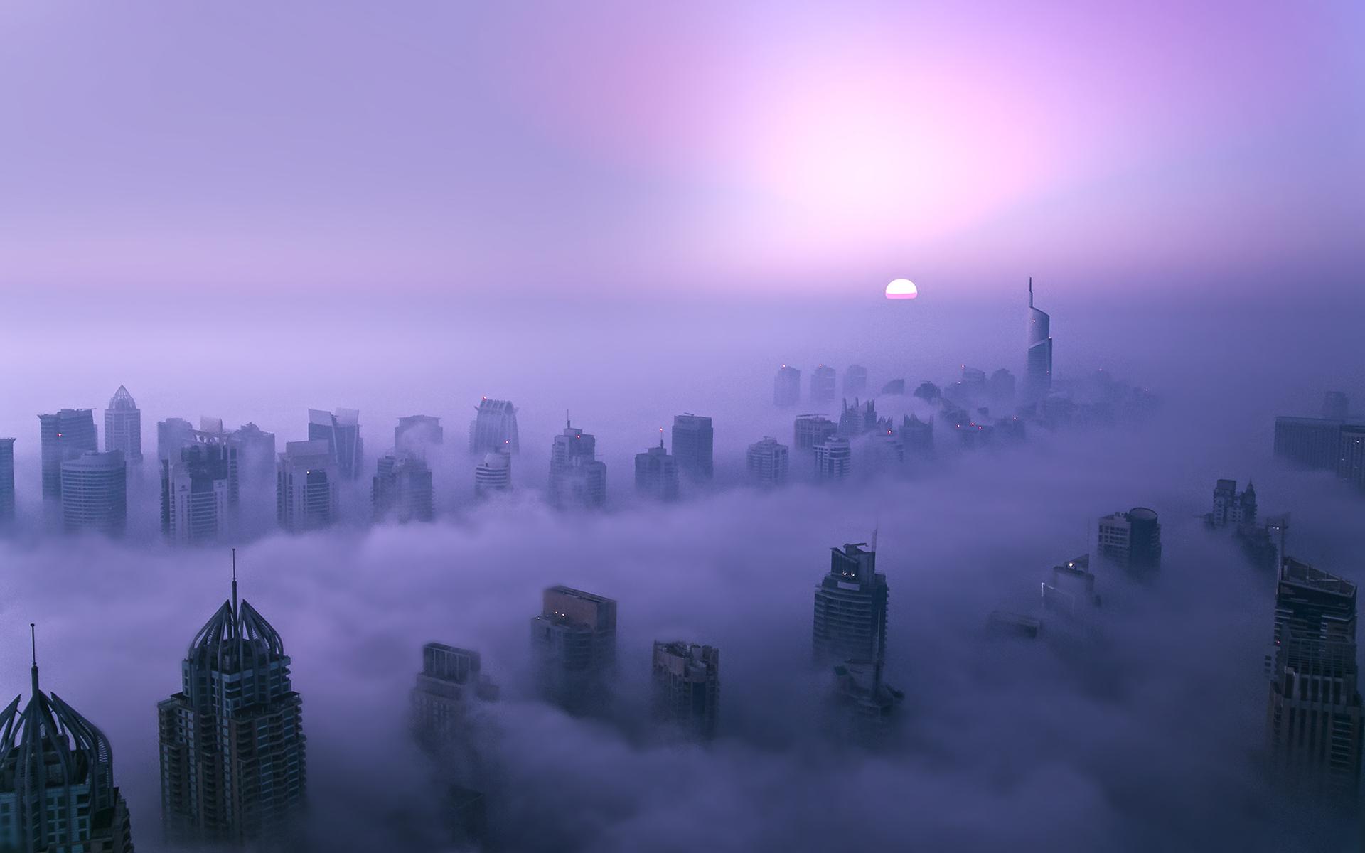 Hd Buildings Skyscrapers Purple Dubai Sunset Free Desktop - City Boy Calpurnia Lyrics - HD Wallpaper 