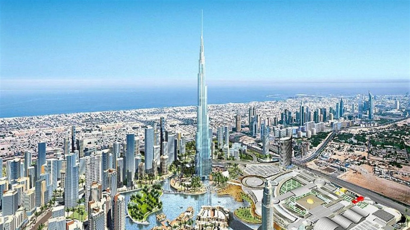 Dubai Building-cities Hd Wallpaper2014 - Burj Dubai - HD Wallpaper 