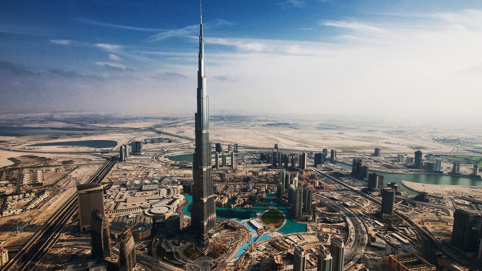 Burj Khalifa Bird View - HD Wallpaper 