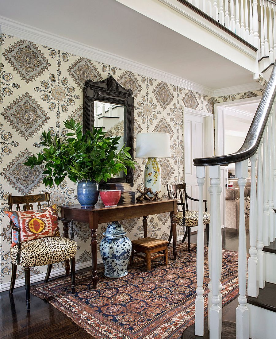 Floral Wallpaper - Home Entrance - HD Wallpaper 