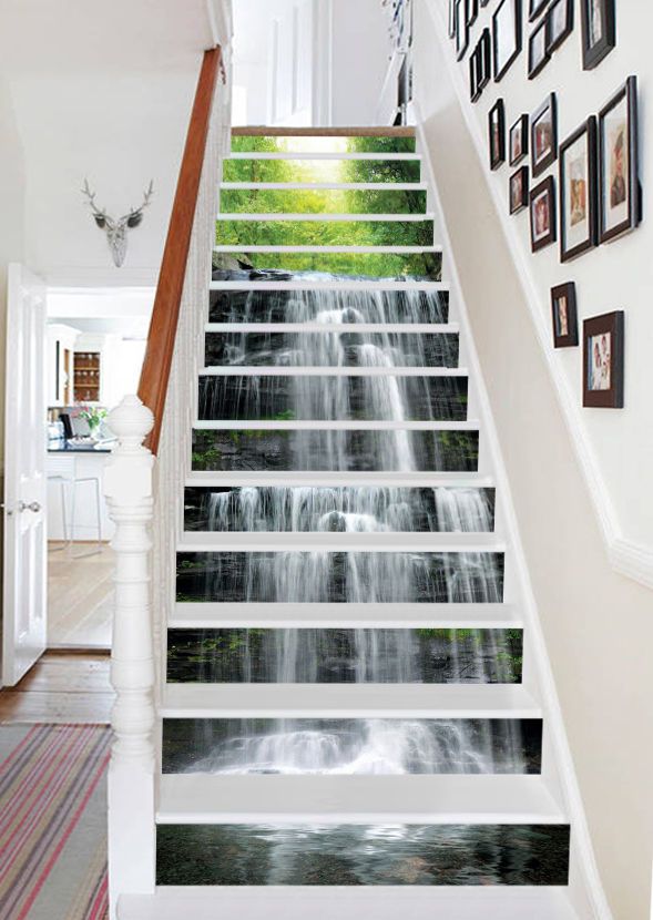 Waterfall Sticker For Stairs - HD Wallpaper 