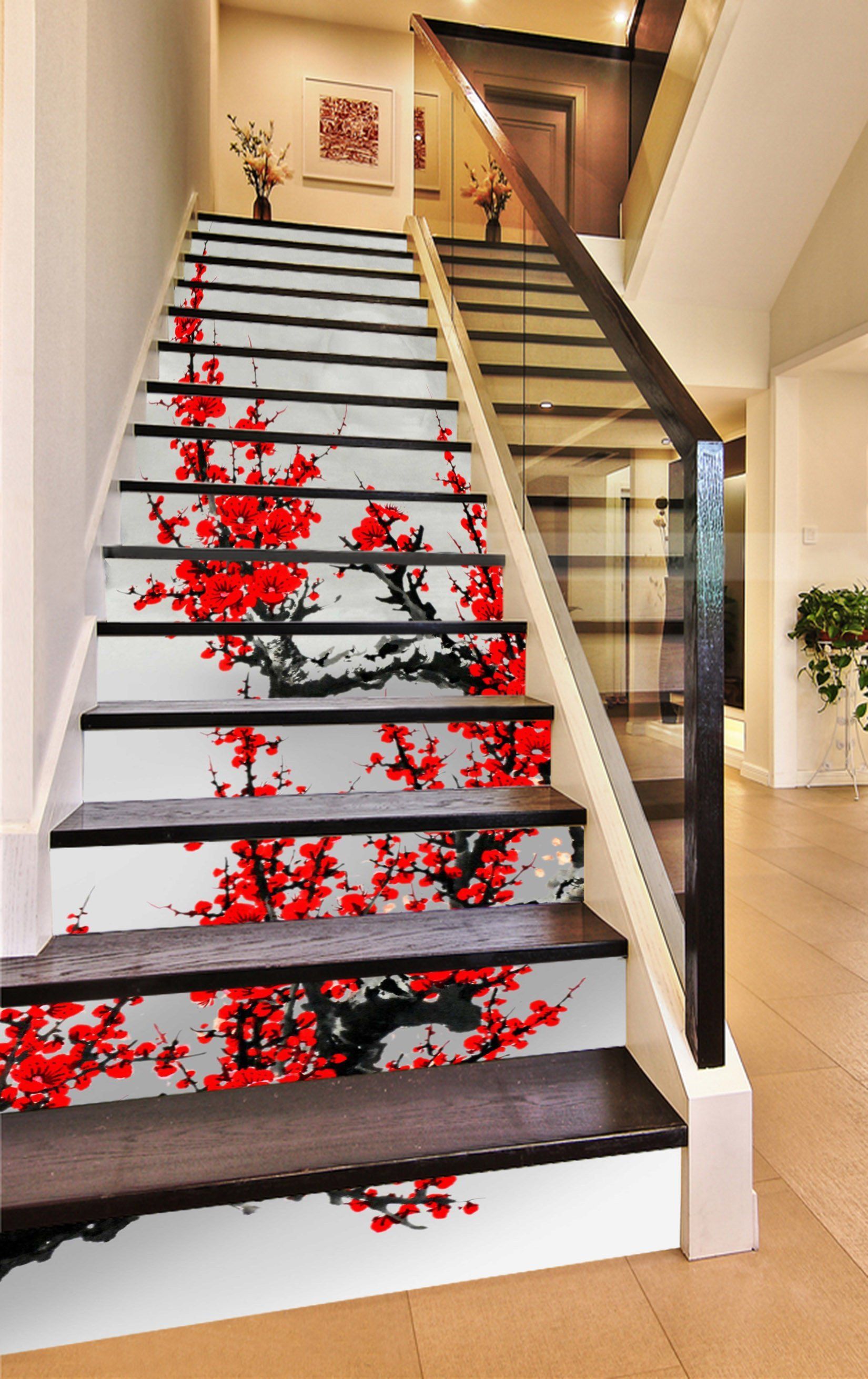 Blue Marble Stairs Design - HD Wallpaper 