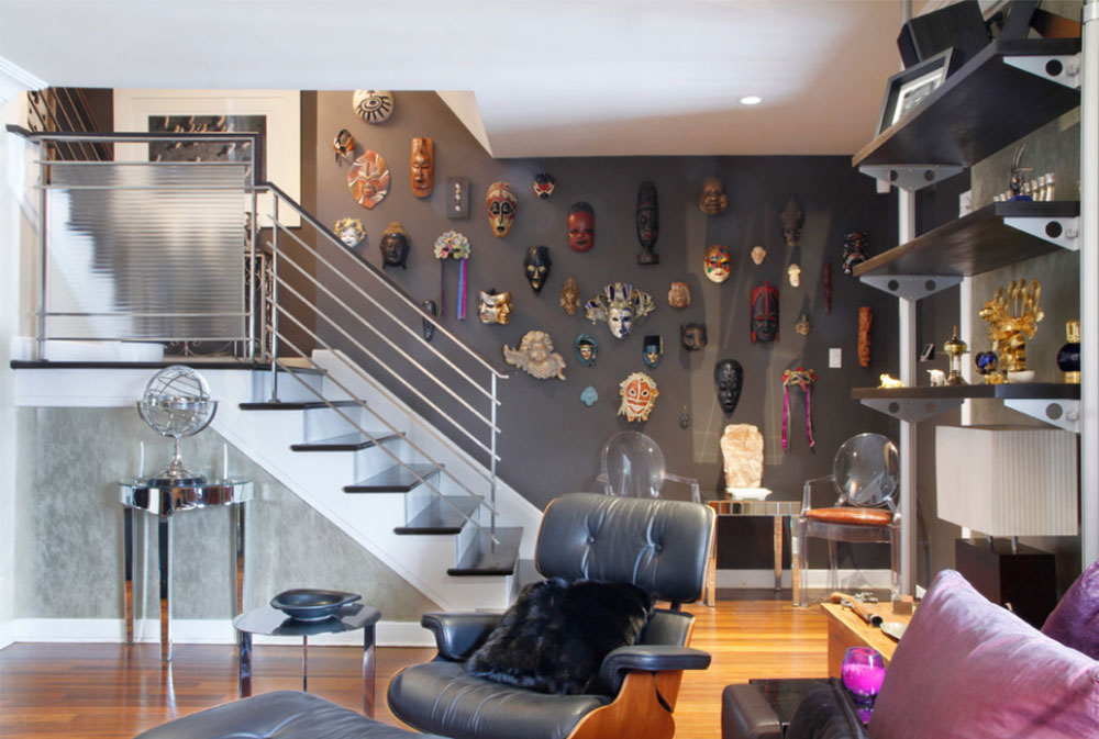Image 2 8 Stairway Walls Decorating Ideas - Ways To Display Masks - HD Wallpaper 