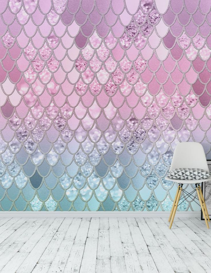 Mermaid Glitter Scales - HD Wallpaper 
