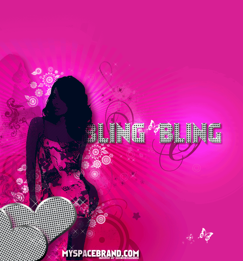 Bling Wallpapers For Desktop Wallpapersafari - Pink Background Gangster - HD Wallpaper 