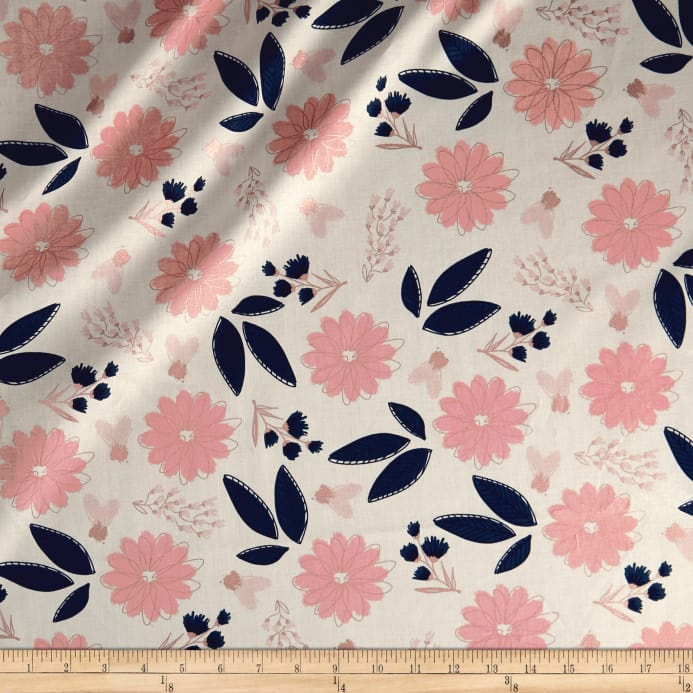 Blush Main Sparkle Cream - Riley Blake Blush - HD Wallpaper 