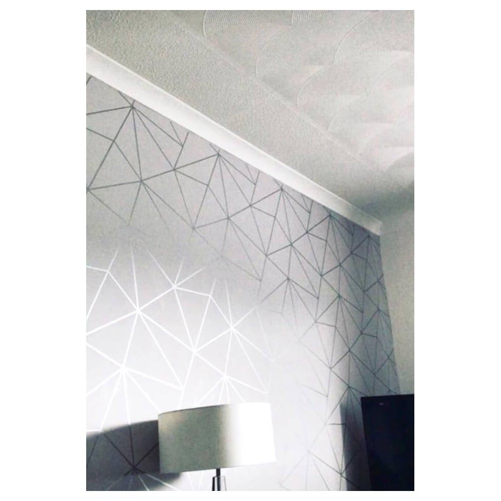 Zara Shimmer Metallic Wallpaper Soft Grey Silver - HD Wallpaper 
