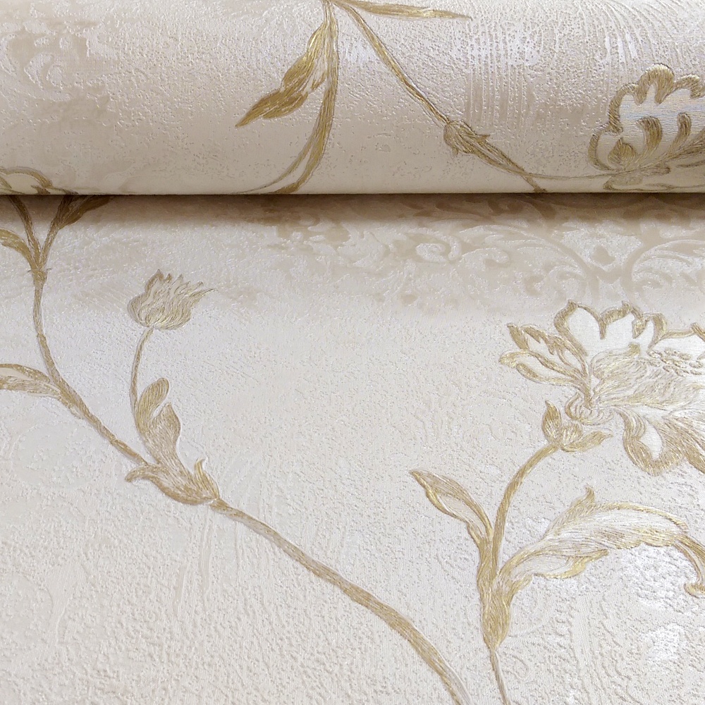 Holden Décor Rosalea Flower Floral Pattern Metallic - HD Wallpaper 