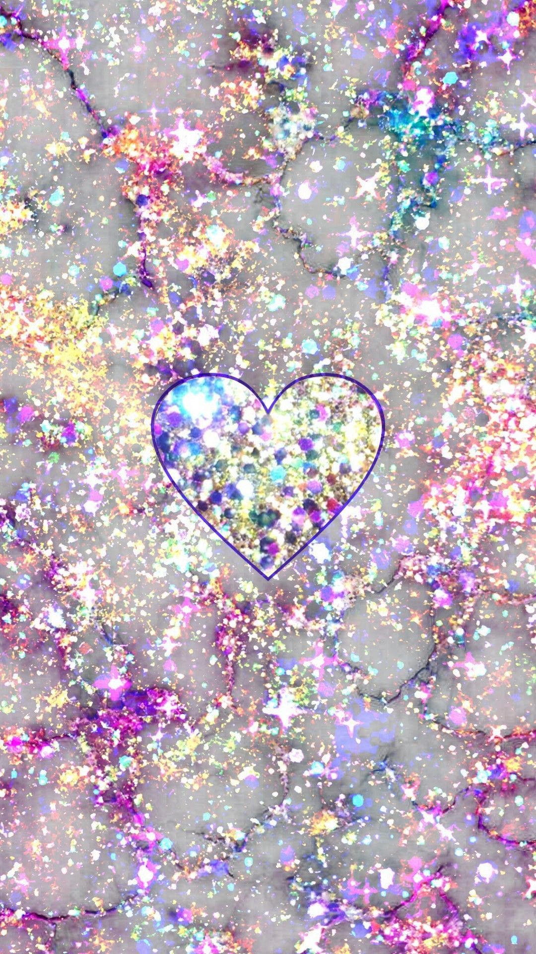 Glittery Marble Heart, Made By Me - Fondos De Pantalla Glitter Hd - HD Wallpaper 