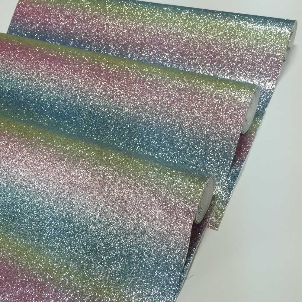 30*138cm New Rainbow Glitter Fabric Wallpaper Sparkly - Eye Shadow - HD Wallpaper 