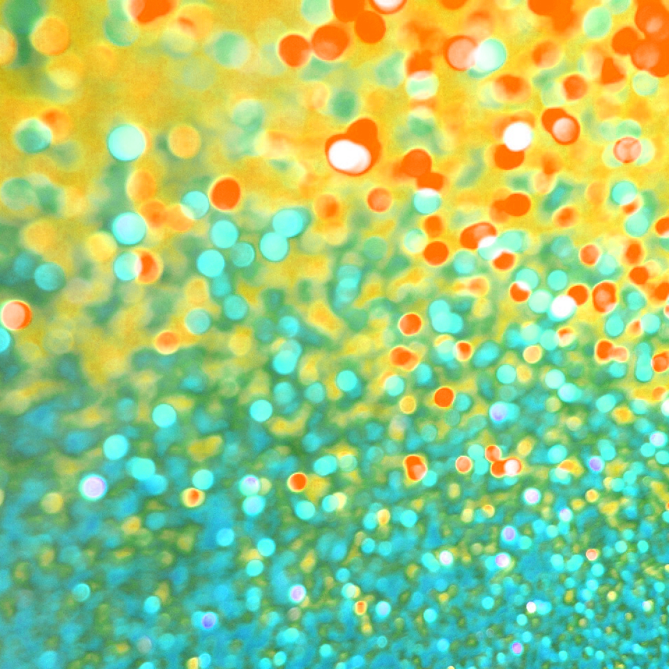 Teal And Orange Glitter - HD Wallpaper 