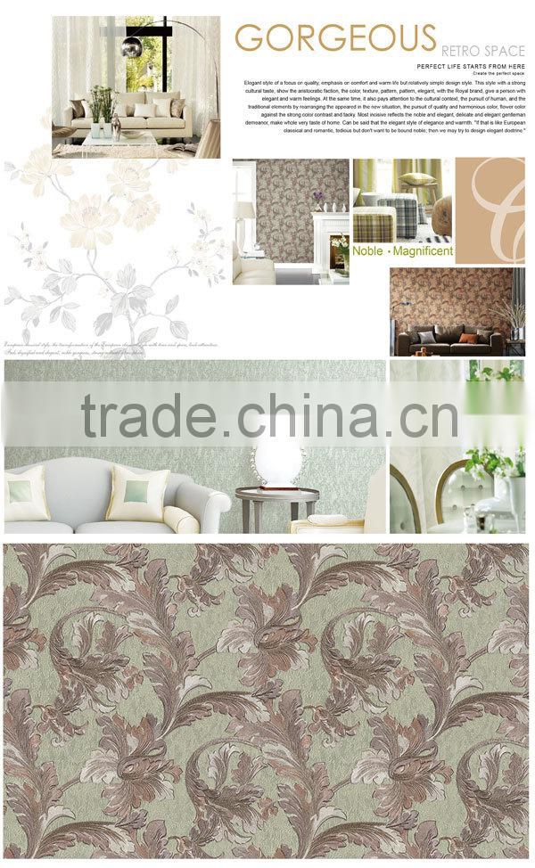 European Design Pvc Wallpaper/cheap Wallpaper/china - Interior Design - HD Wallpaper 