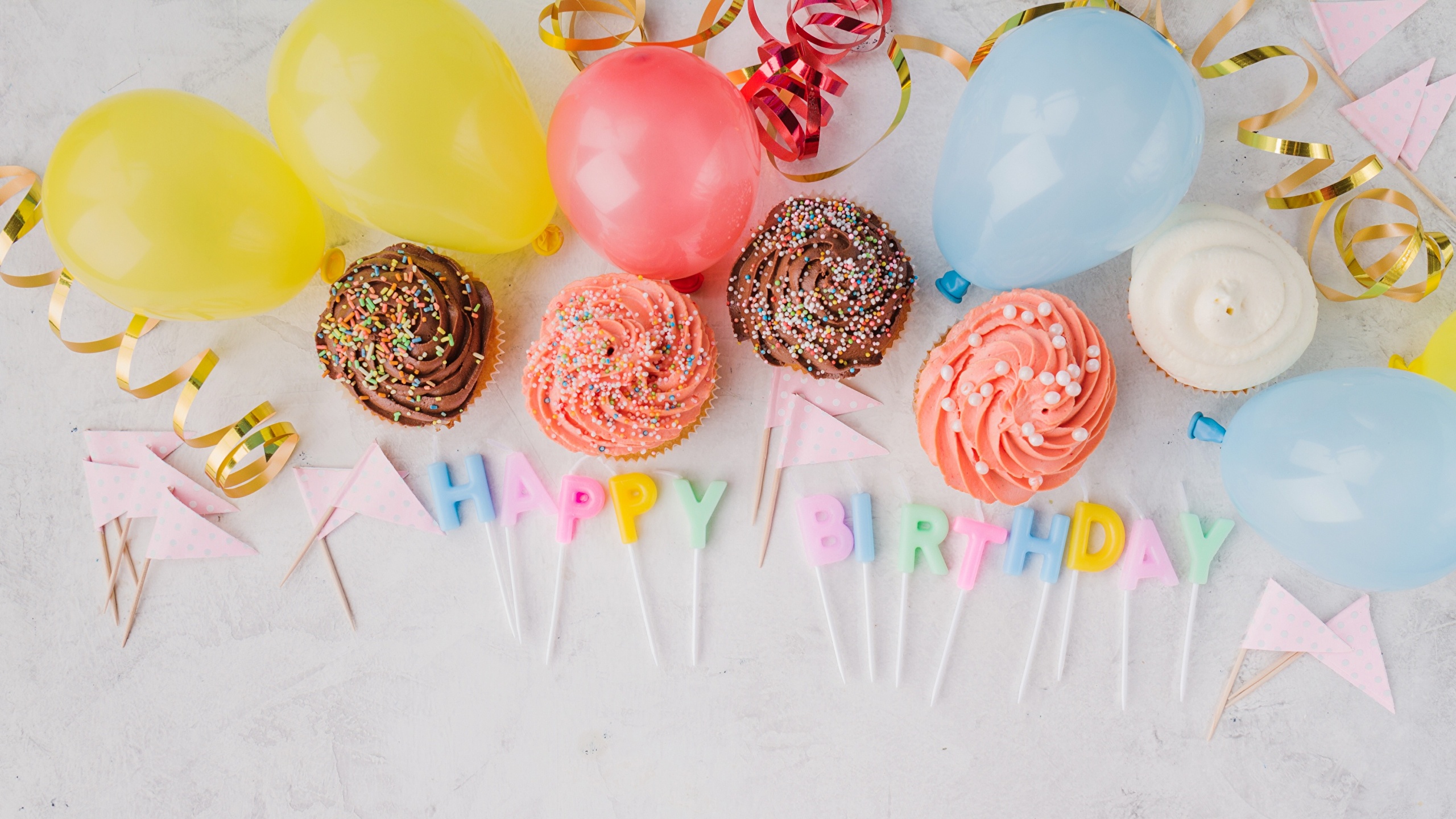 Cumpleaños Fondo De Pantalla Globos - HD Wallpaper 