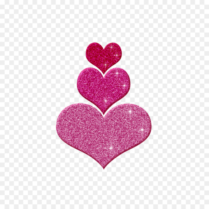 Desktop Wallpaper Heart Glitter Clip Art Glitter Heart - Pink Heart Glitter Transparent Background - HD Wallpaper 