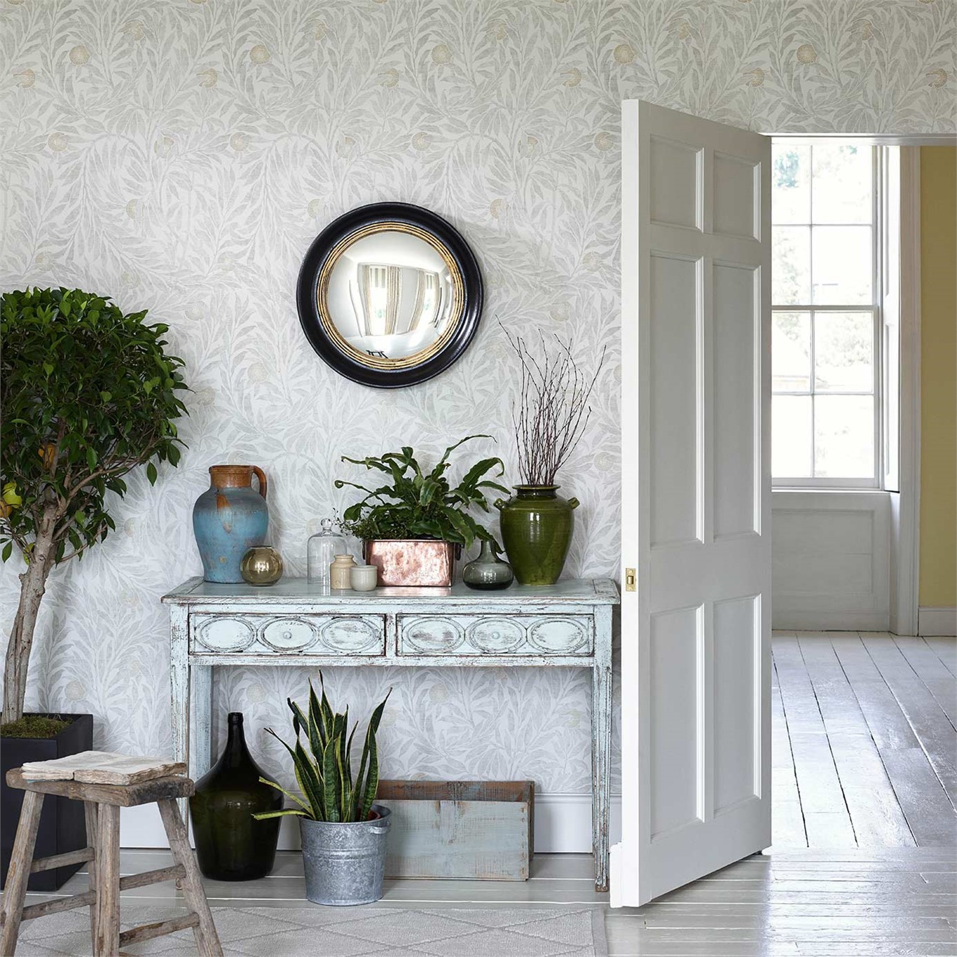 Orange Tree, A Wallpaper By Sanderson, Part Of The - Orange Tree Wallpaper Sanderson - HD Wallpaper 