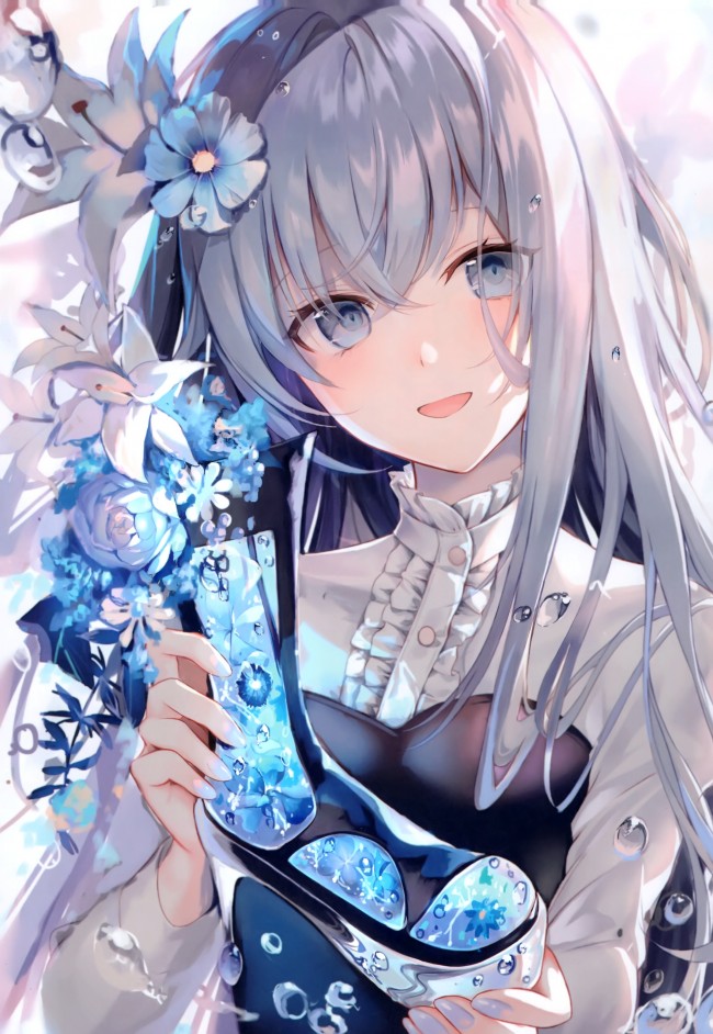 88 Wallpaper Anime Girl Blue Images & Pictures - MyWeb