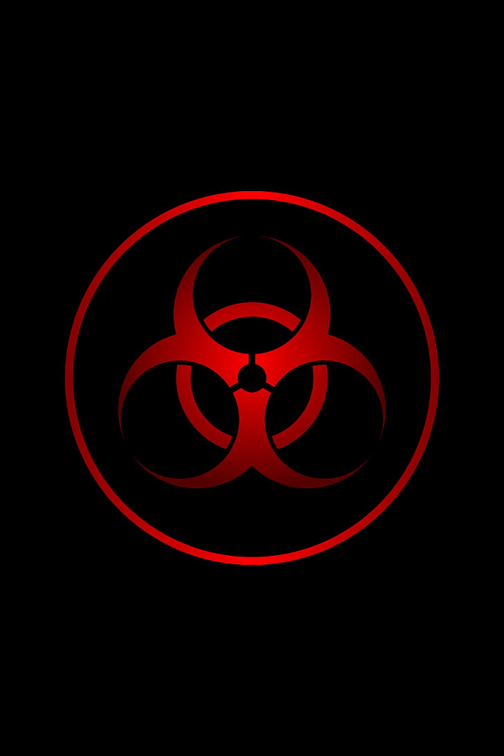 Radiation, Sign, Symbol, Red, Black, Hd Wallpaper - HD Wallpaper 