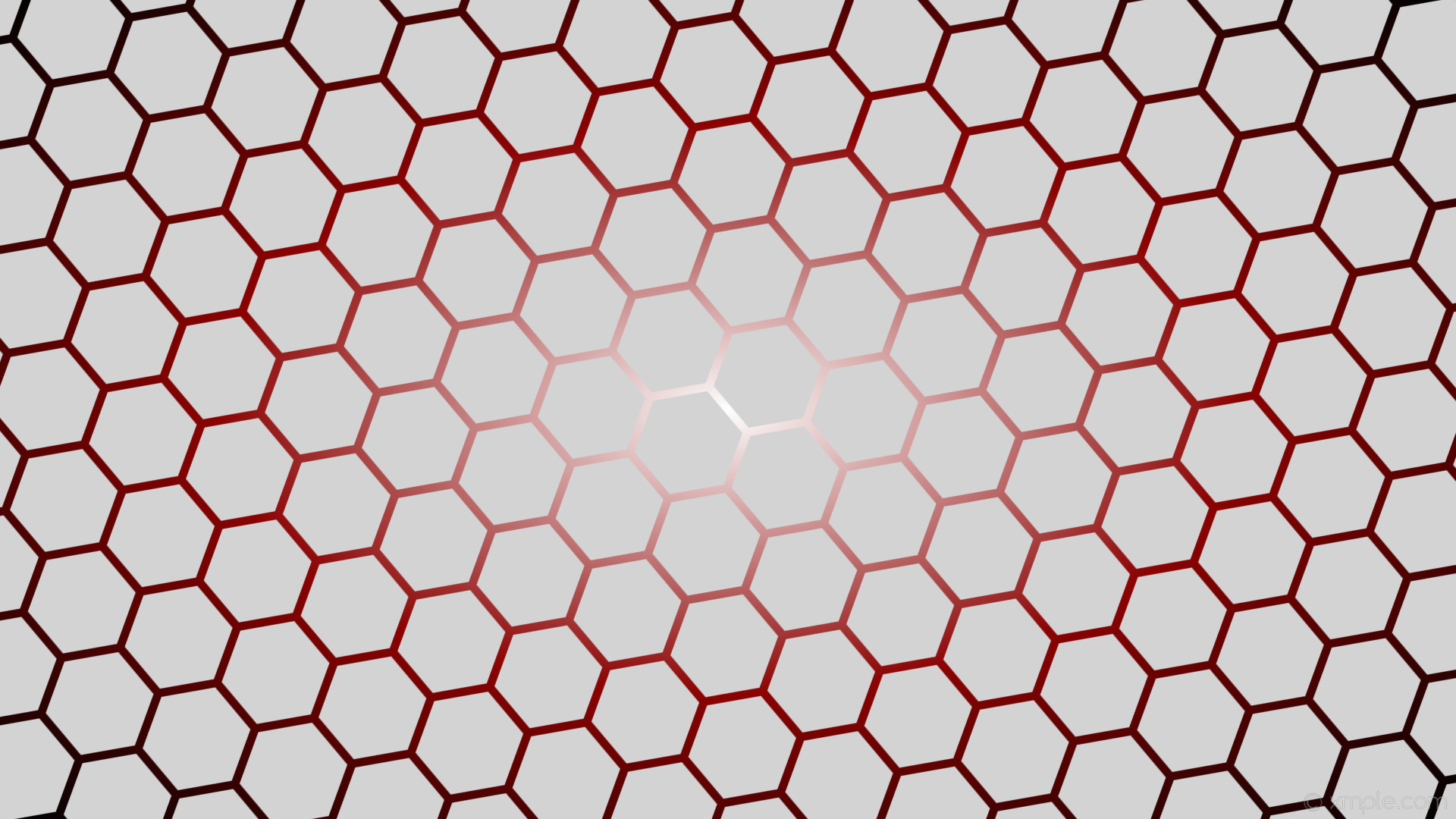 Wallpaper Red White Hexagon Black Gradient Glow Grey - Anime Logo Gaming - HD Wallpaper 