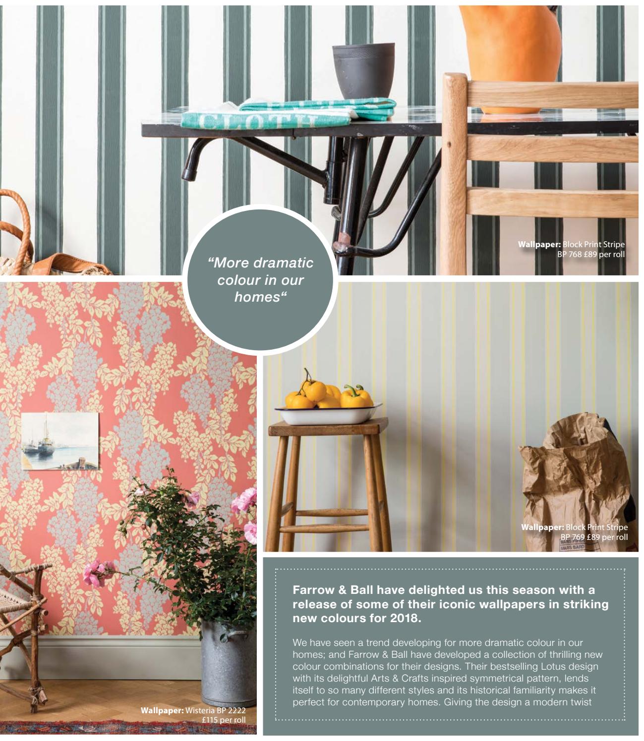 Farrow & Ball Block Print Stripe Bp Wallpaper - HD Wallpaper 