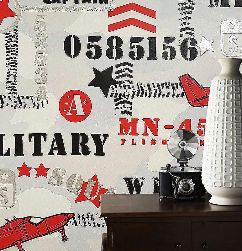 Childrens Kids Boys Aeroplane Military Grey Wallpaper - Poster - HD Wallpaper 