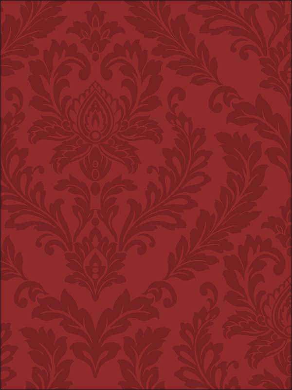 Red Damask Wallpaper Lw5895 By York Wallpaper For Sale - Wallpaper - HD Wallpaper 