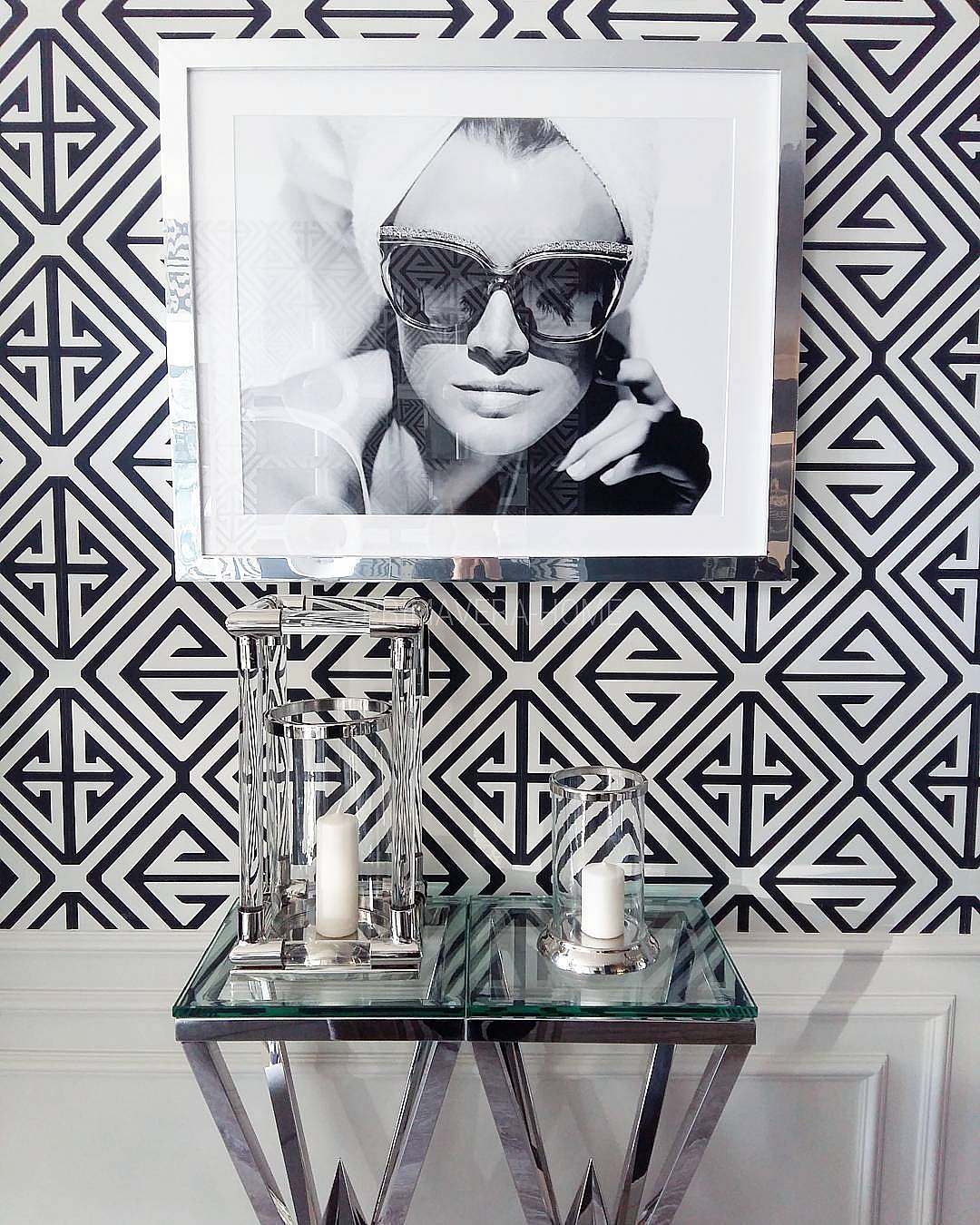 Geometric Wallpaper New York-style American English - Tapeta Geometryczna Biało Czarna - HD Wallpaper 