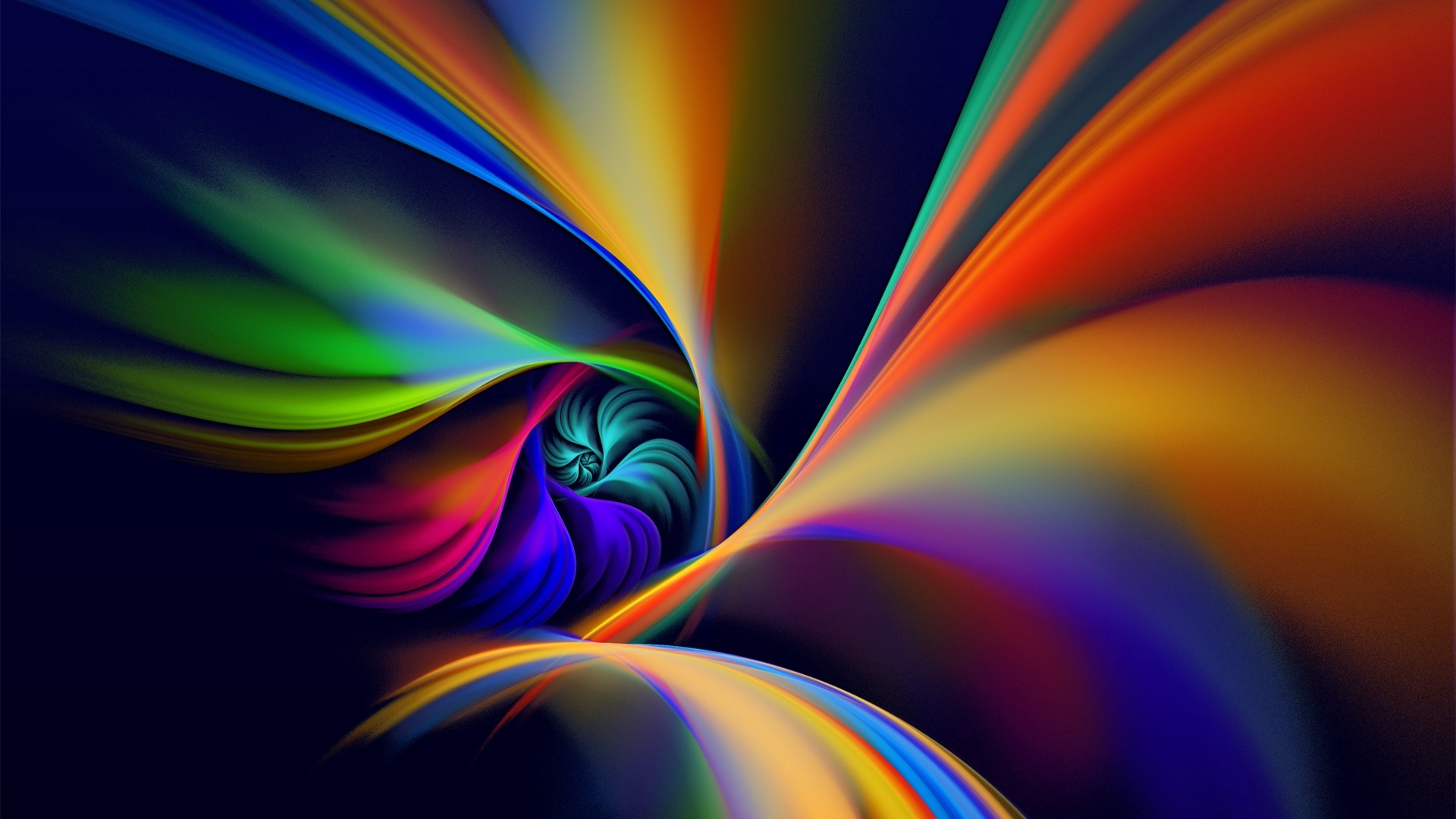 Wallpaper Spiral, Rotation, Line, Colorful - Line Colour Green Wallpaper Hd - HD Wallpaper 