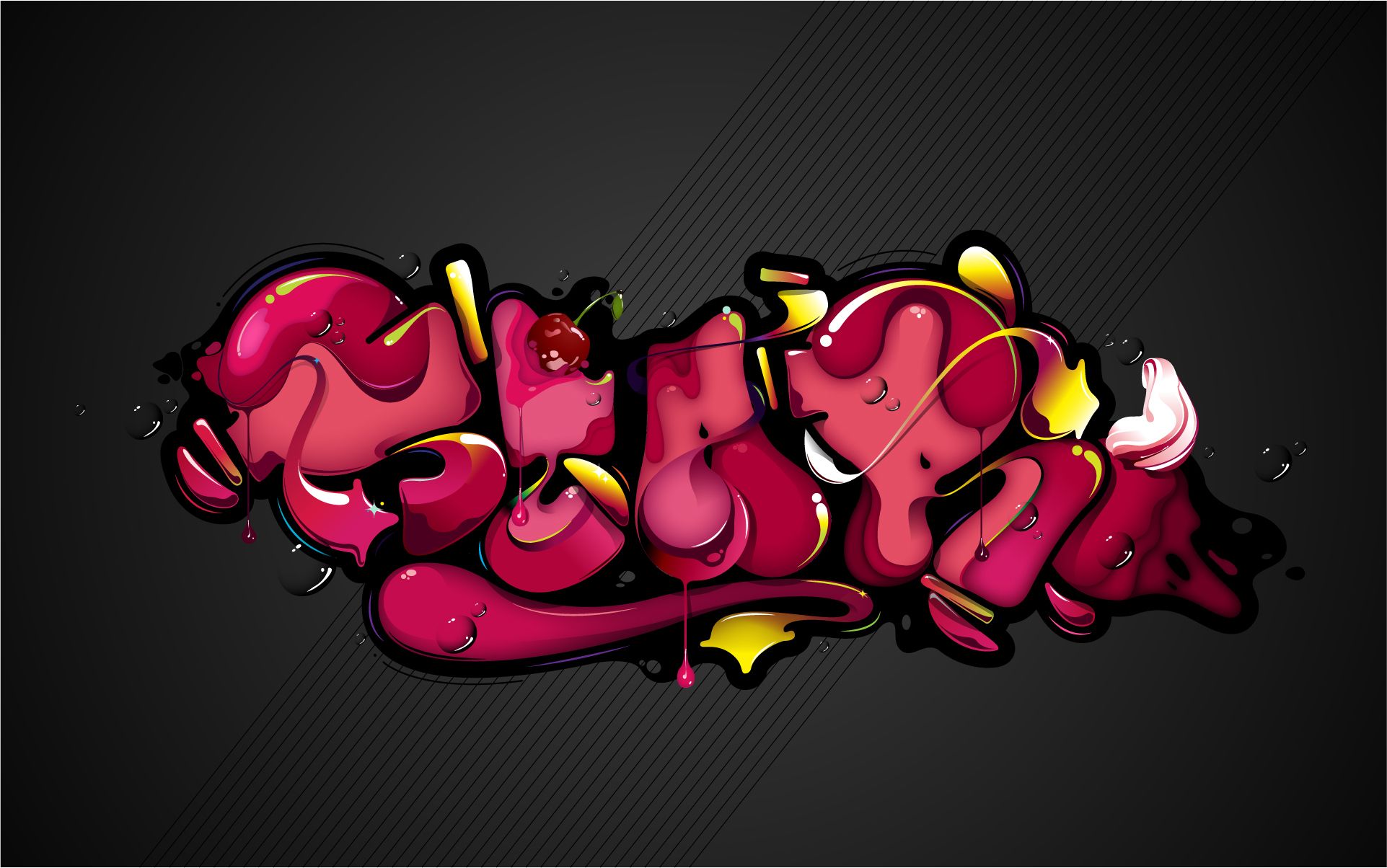 Nice, Background, Minimalism, Color - 3d Graffiti - HD Wallpaper 