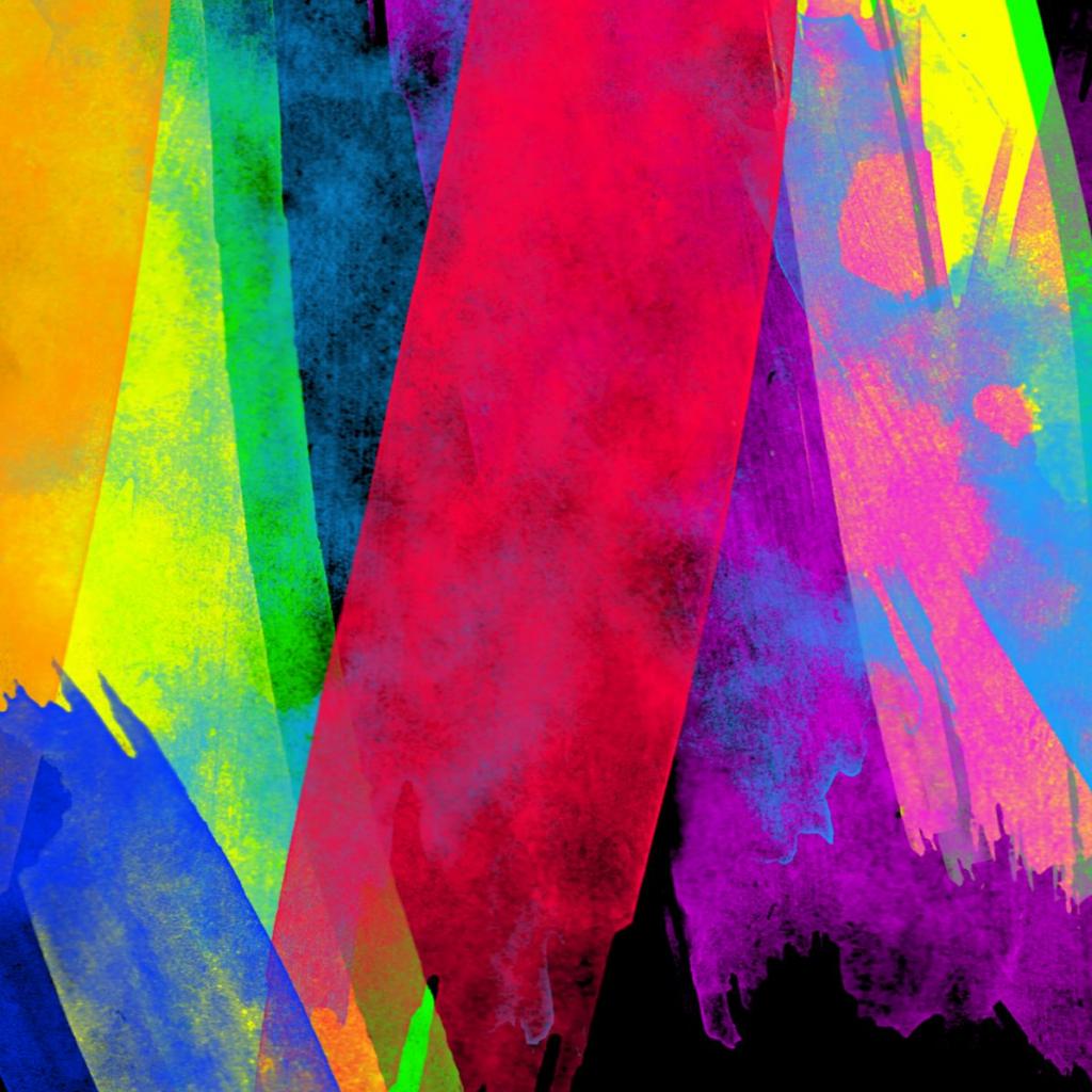 Watercolor Stripes - Colourful Wallpaper For Ipad - HD Wallpaper 