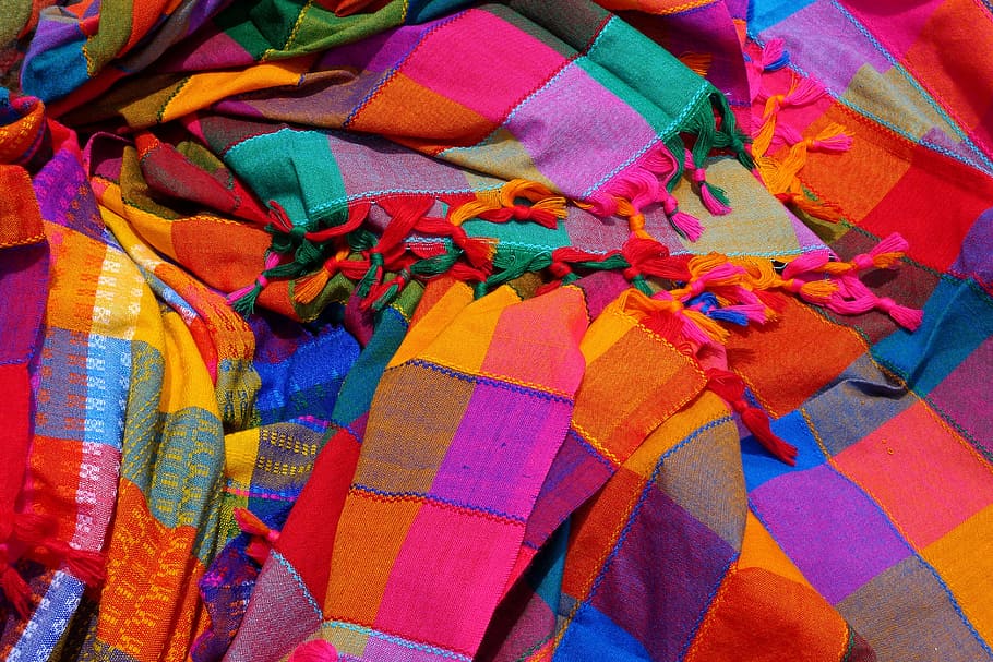 Multicolored Textile, Vibrant, Fabric, Cloth, Colourful, - Clashing Clothes Day - HD Wallpaper 