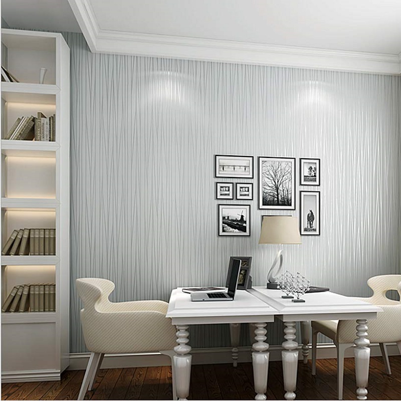 3d Relief Plain Stripe Moonlight Forest Textured Wallpaper,20 - Dinding Modern - HD Wallpaper 