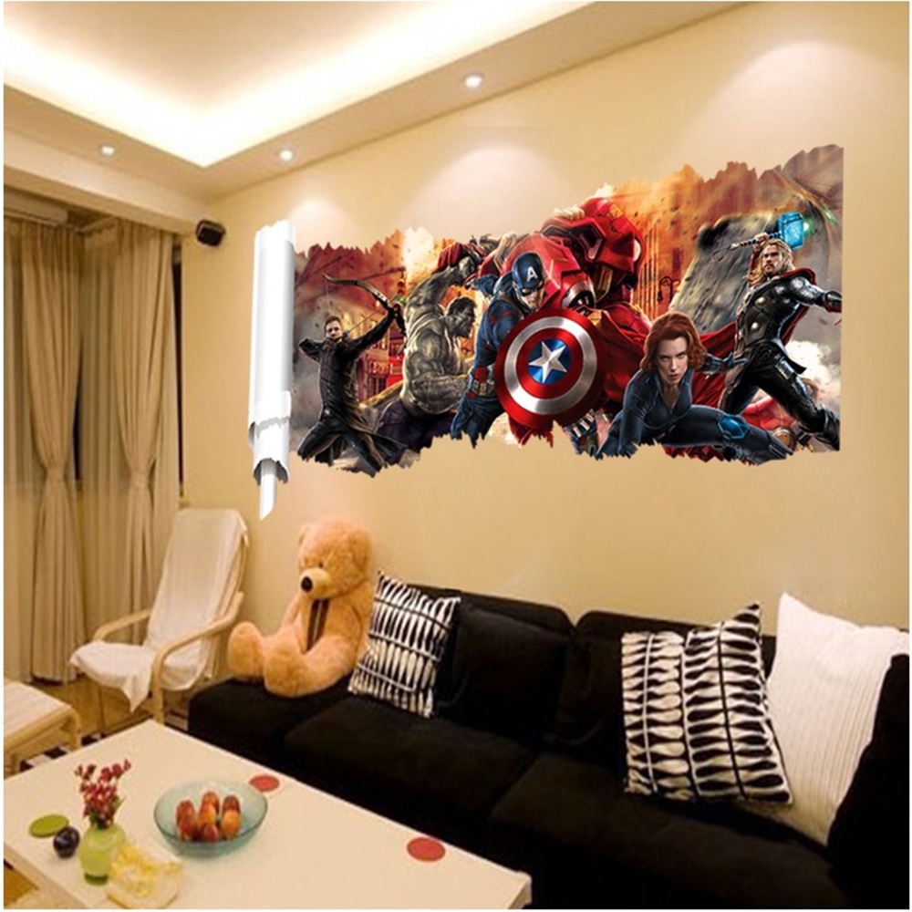 Marvel Themed Room Decor - HD Wallpaper 