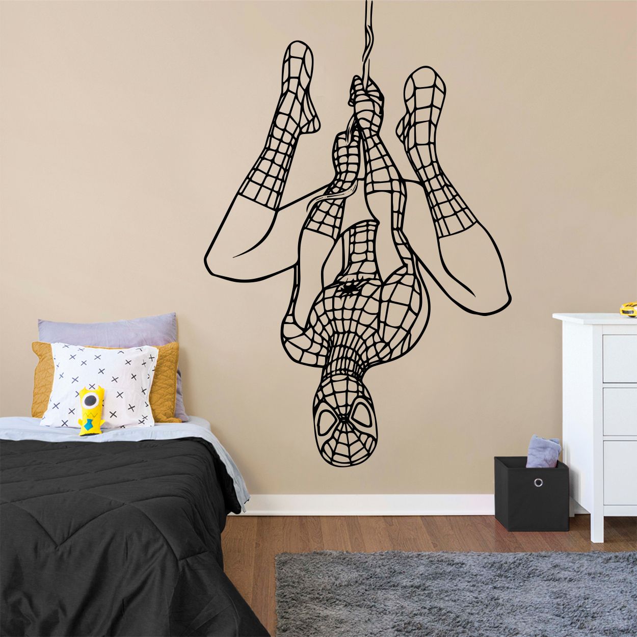 Spider-man Upside Down Wall Sticker - Marcus Mariota Oregon - HD Wallpaper 