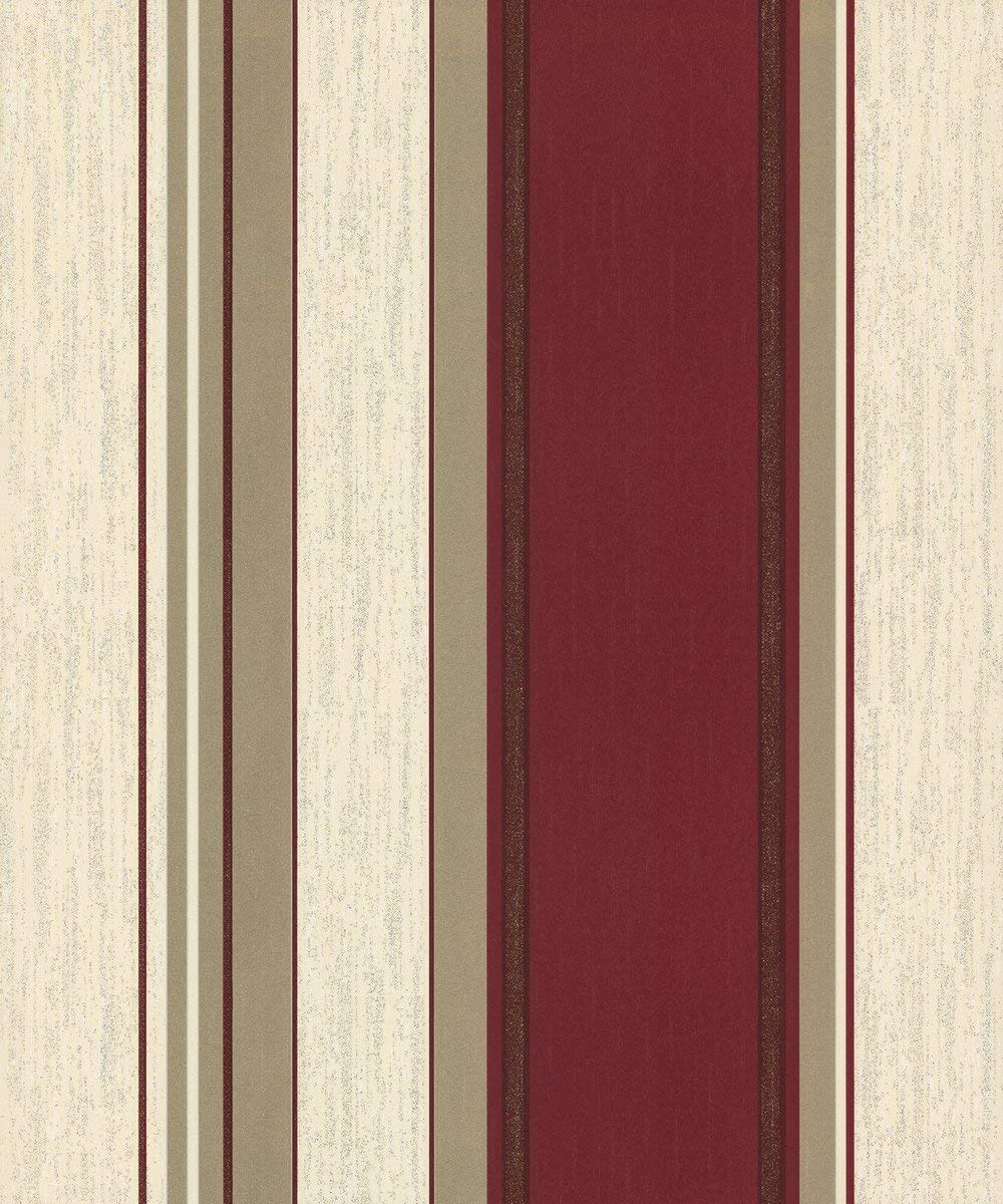 Vymura Synergy Striped Wallpaper Rich Red / Cream / - Wallpaper - HD Wallpaper 