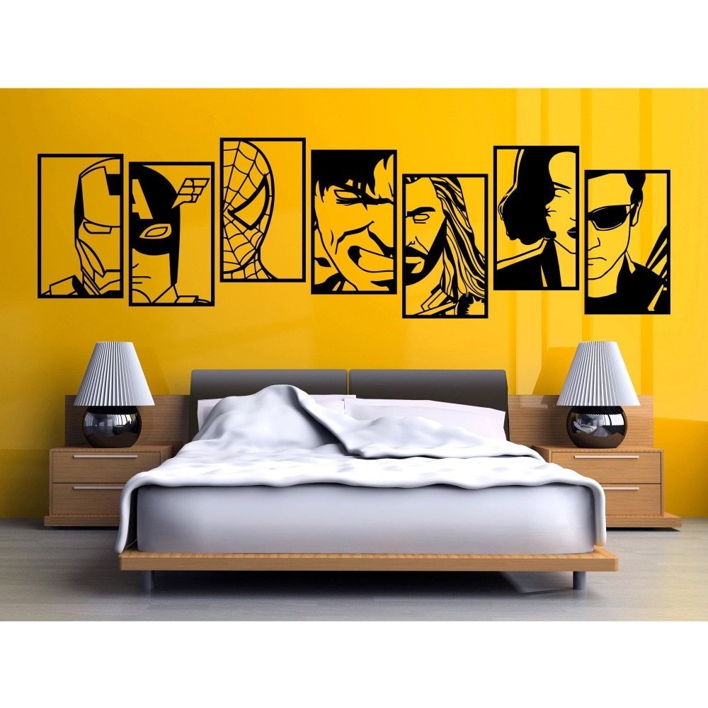Bedroom Spider Man Wall Sticker - HD Wallpaper 