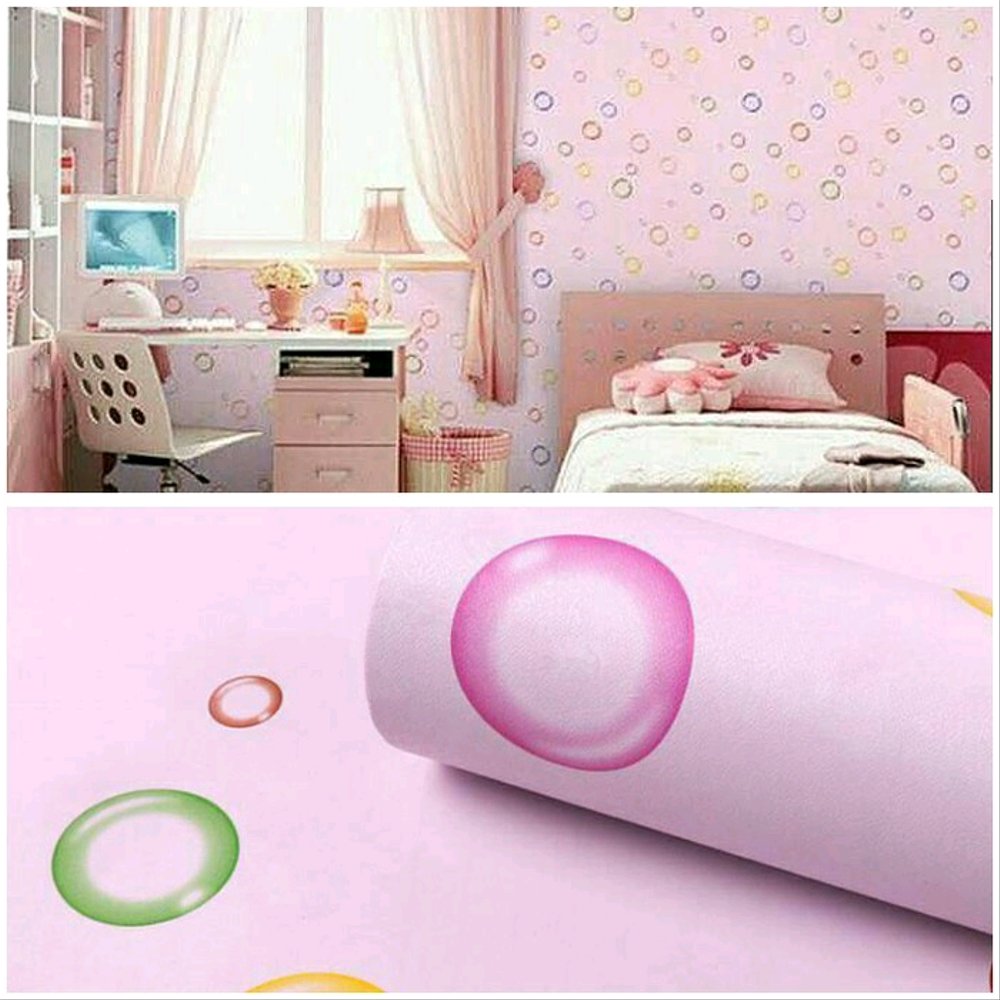 Harga Wallpaper Dinding Warna Pink Jual Wallpaper Dinding - Children's Room - HD Wallpaper 
