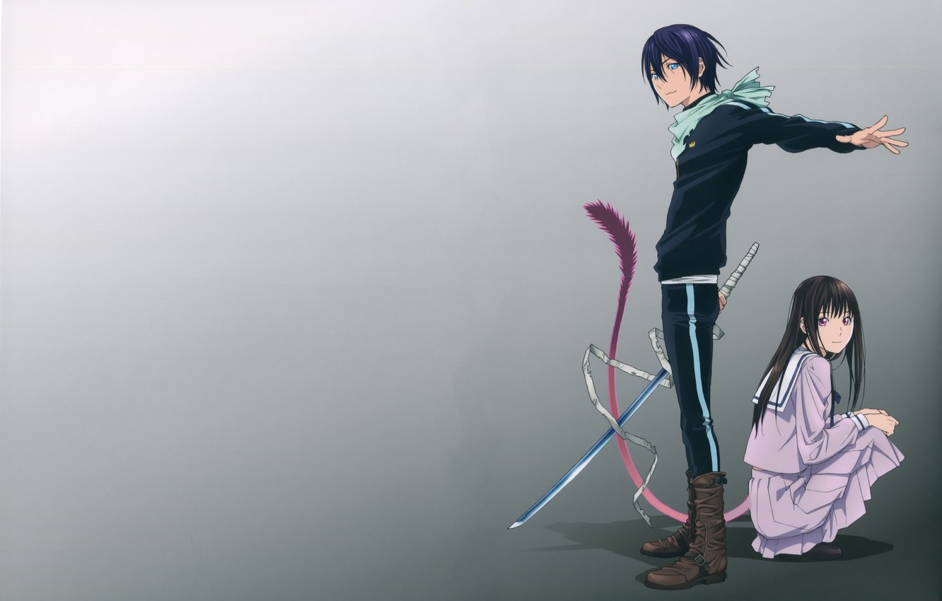 Photo Wallpaper Anime, Noragami, Yato - Hd Noragami Yato And Hiyori - HD Wallpaper 