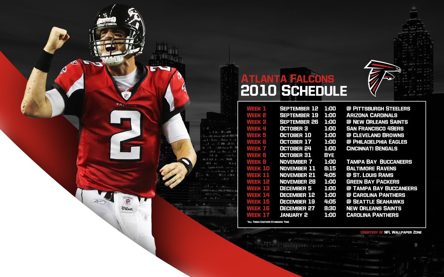 Atlanta Falcons Schedule Background - HD Wallpaper 