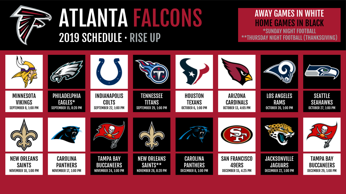 Atlanta Falcons Schedule 1366x768 Wallpaper teahub.io