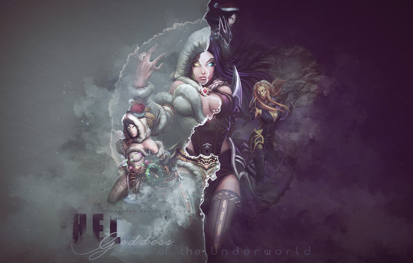 Photo Wallpaper Goddess, Norse, Smite, Hel, Hel, Smythe - Хель Смайт - HD Wallpaper 
