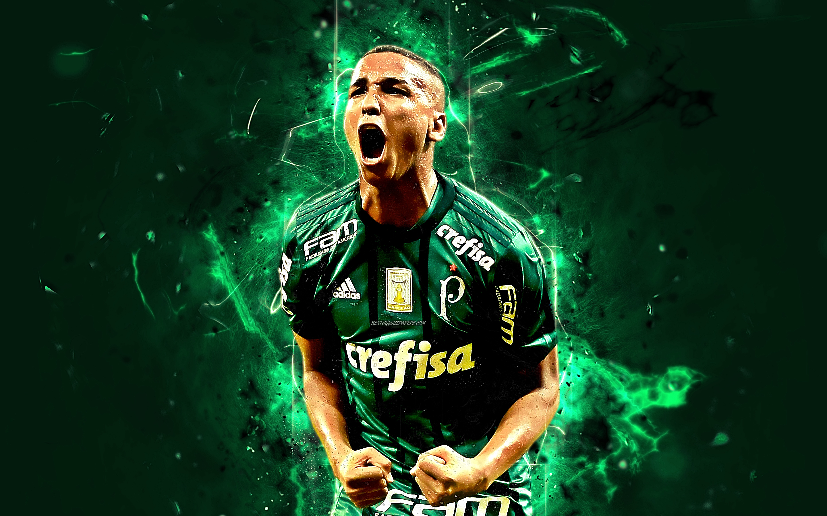 Deyverson, Abstract Art, Brazilian Footballer, Se Palmeiras, - Deyverson Palmeiras Desenho - HD Wallpaper 
