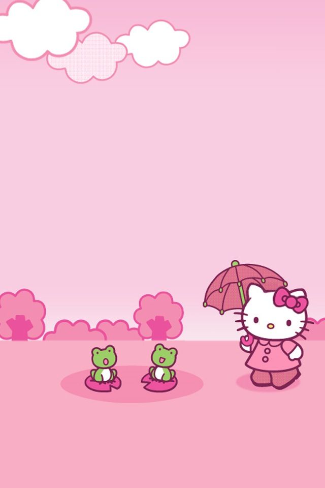 Iphone 4 Hello Kitty Background - HD Wallpaper 