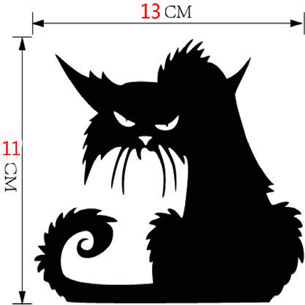Spooky Black Cat Halloween - HD Wallpaper 