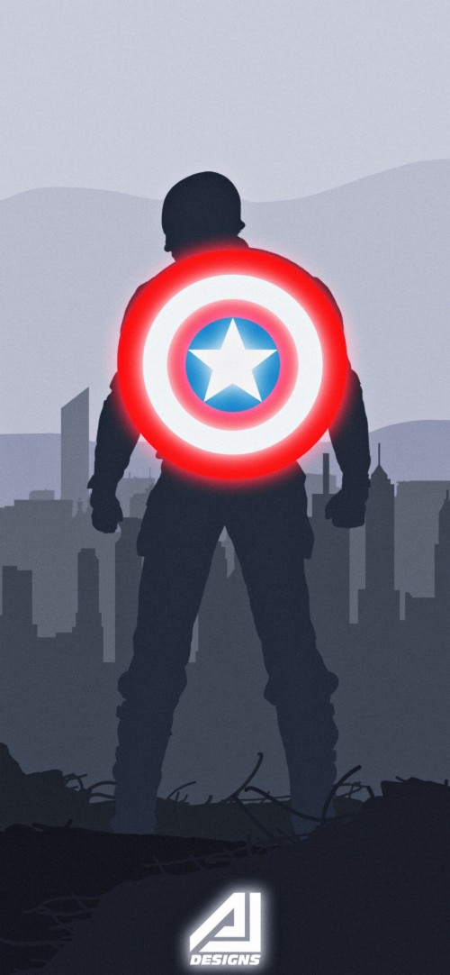 Captain America Wallpaper Iphone X - HD Wallpaper 
