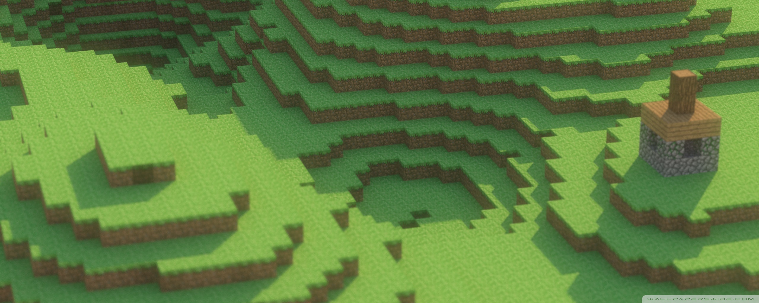 Dual Screen Wallpaper Minecraft - HD Wallpaper 