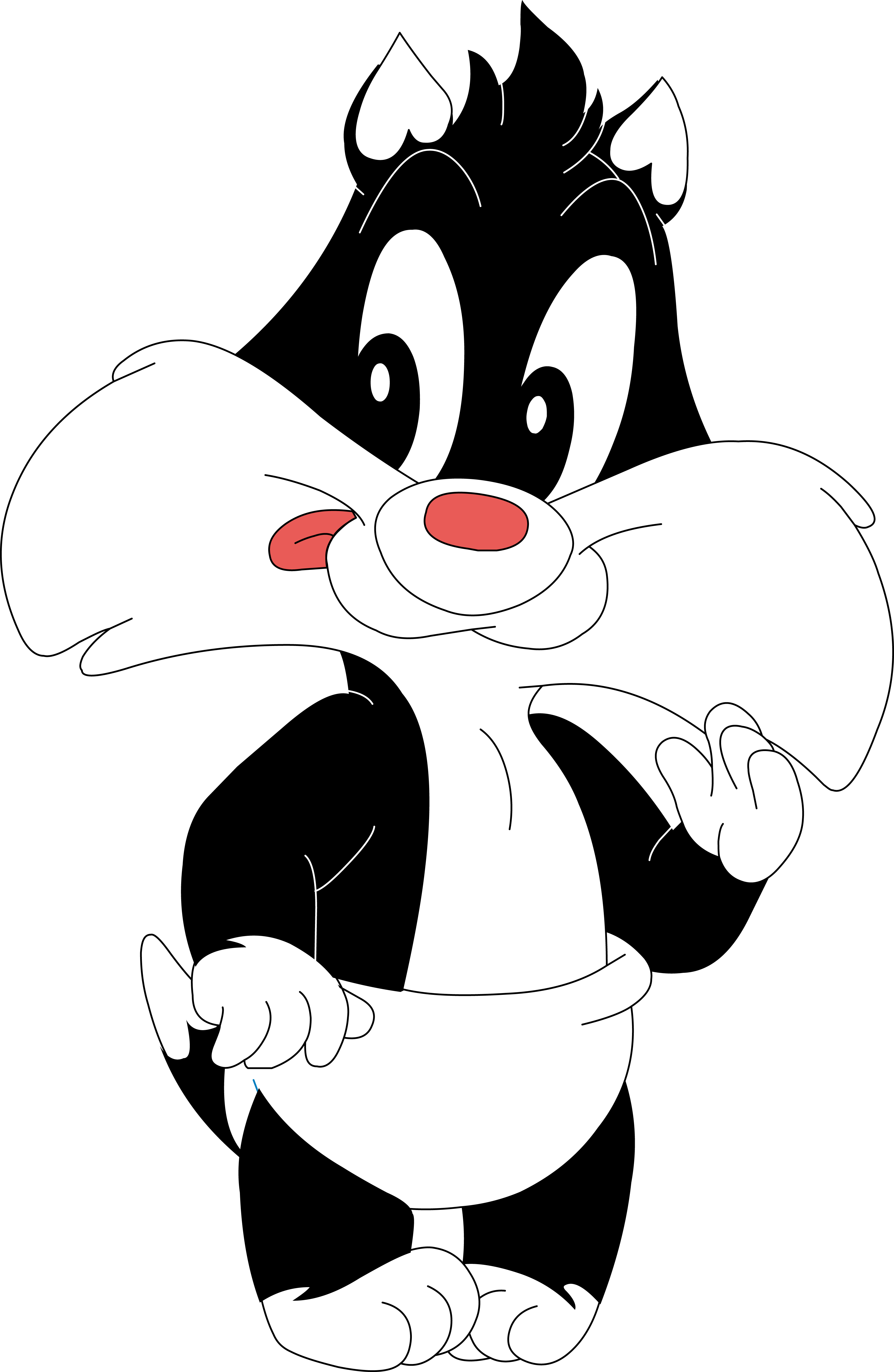 Pinterest Cartoon Bullet - Sylvester The Cat Baby - HD Wallpaper 