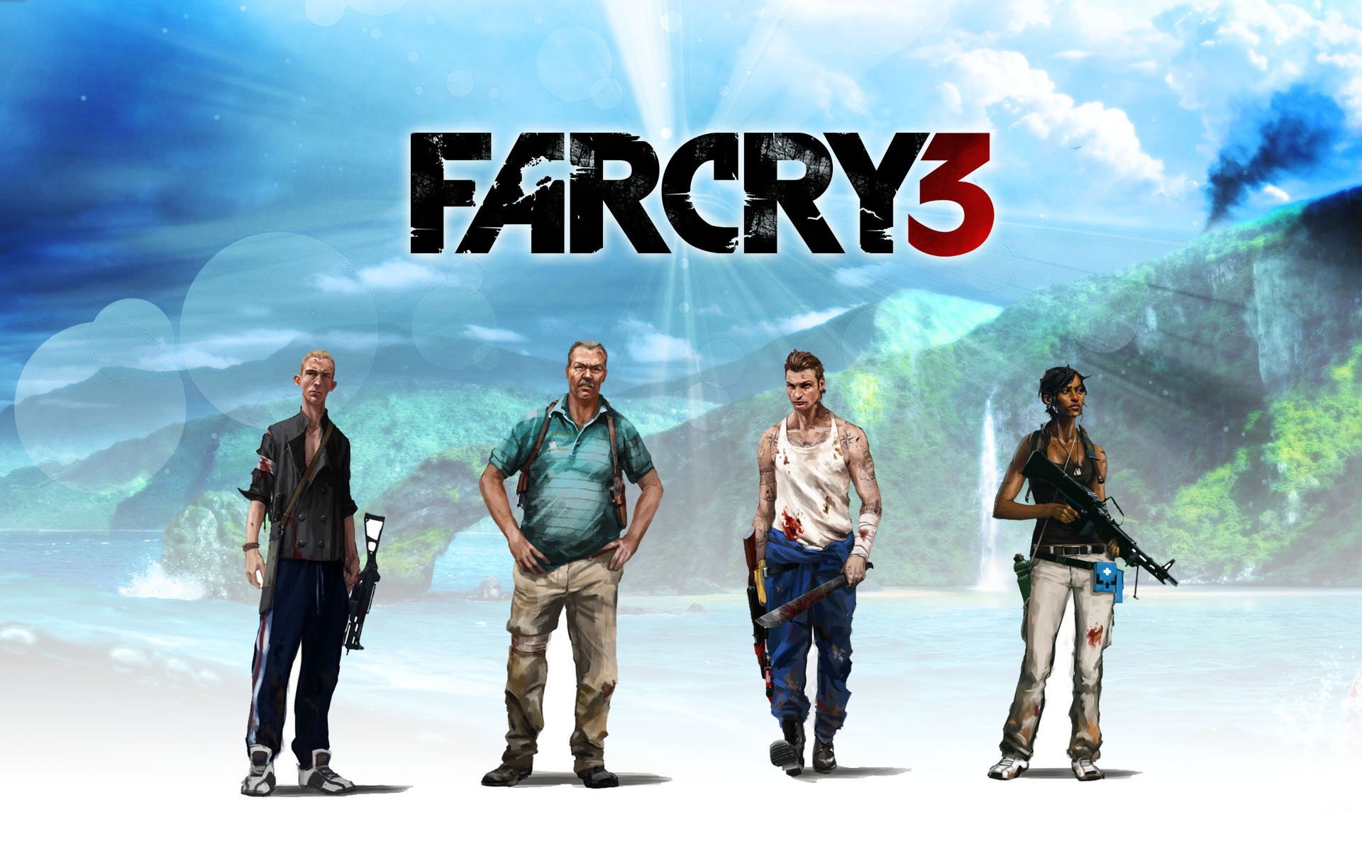 Wallpaper - Far Cry 3 Coop Characters - HD Wallpaper 